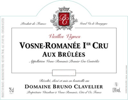 2014 Vosne-Romanée 1er Cru, Aux Brûlées, Domaine Bruno Clavelier